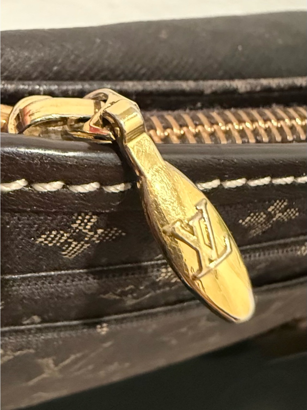🤎 Louis Vuitton Monogram Idylle Sarah Canvas Clutch Long Wallet with Chain - Picture 15 of 16